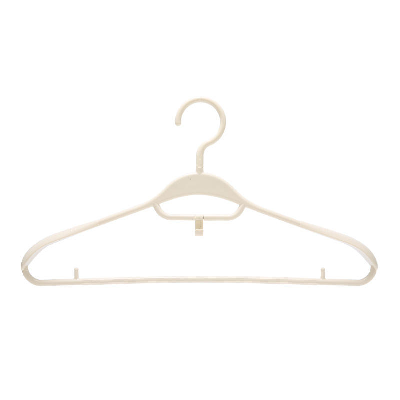 Stackable Non-Slip Plastic Hangers (5-Pack) - Ergonomic Seamless Clothes Hangers for Wardrobes