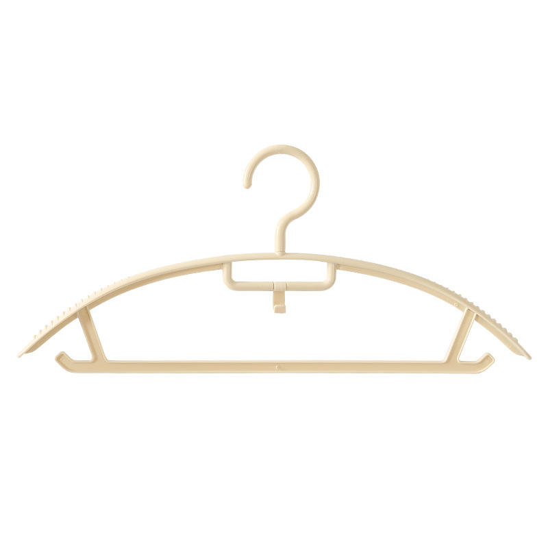 5-Pack ABS Wide-Shoulder Non-Slip Hangers - Stackable Portable Clothes Hangers