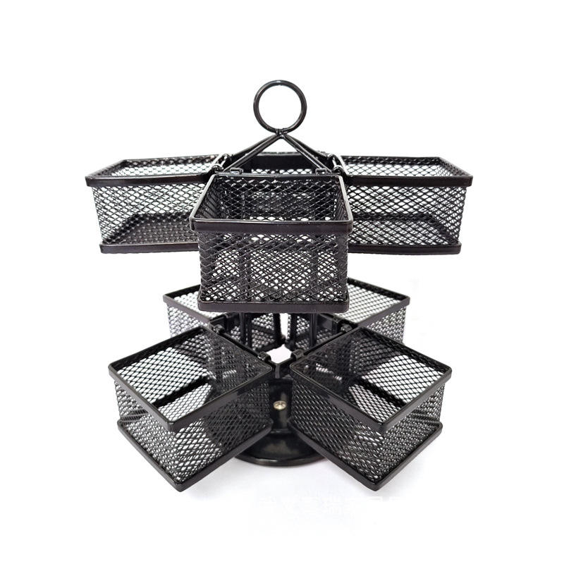 2-Tier Tea Bag Organizer Rack - Iron Standing Holder for Tea Bags & Beverages