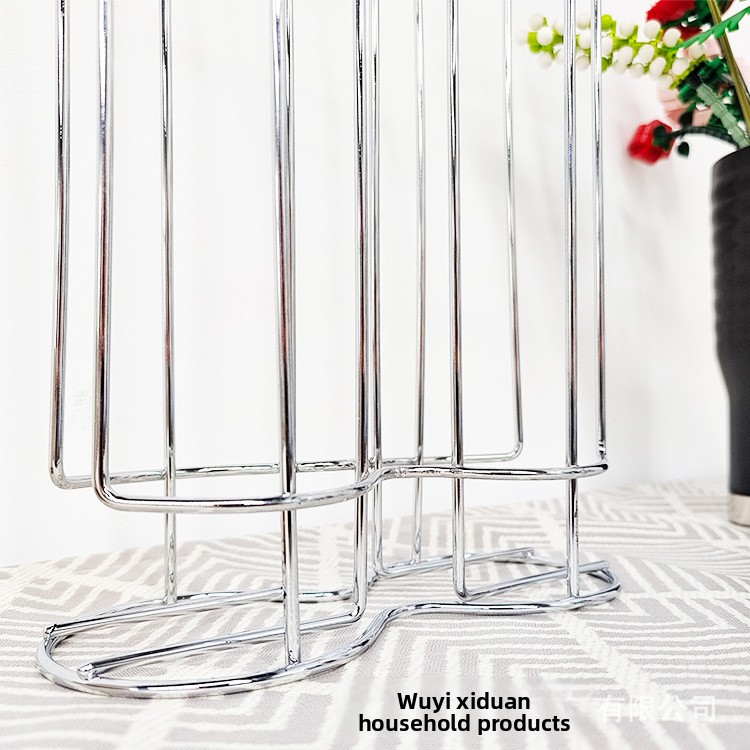 Cylindrical Wire Coffee Capsule Holder - Stand for Tassimo & Bartesian Capsules
