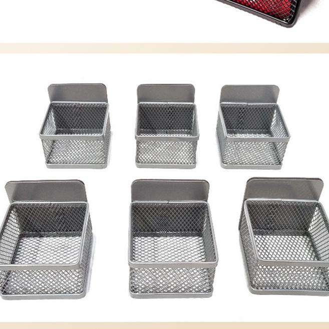 Magnetic Wrought Iron Tea Bag Holder - 7.3 x 7.3 x 7 cm Open Basket for 6 Tea Bags