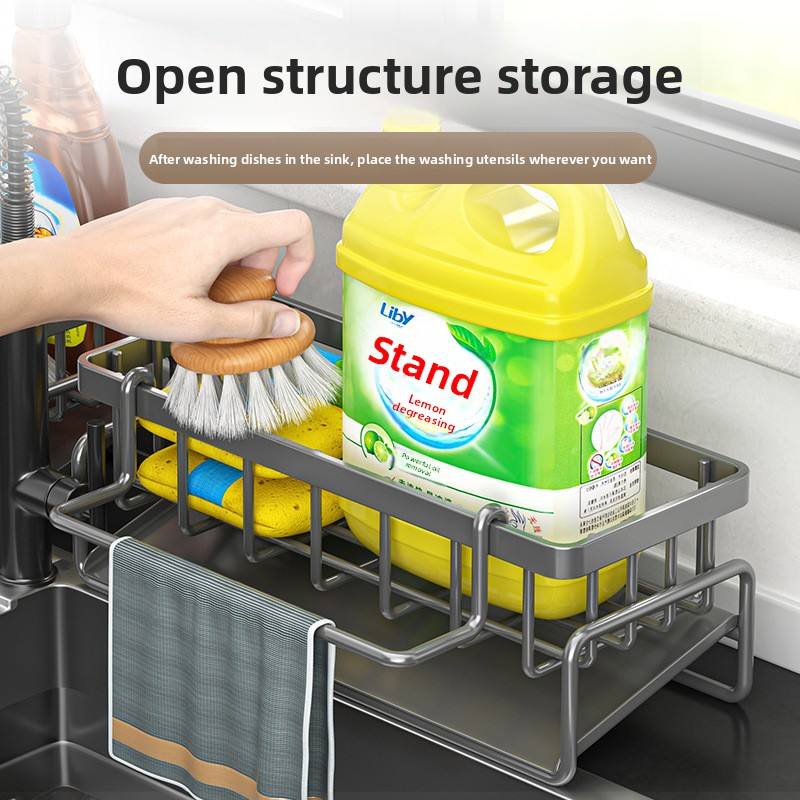 Standing Kitchen Wire Dish Rack - Detachable Modern Minimalist Storage Organizer