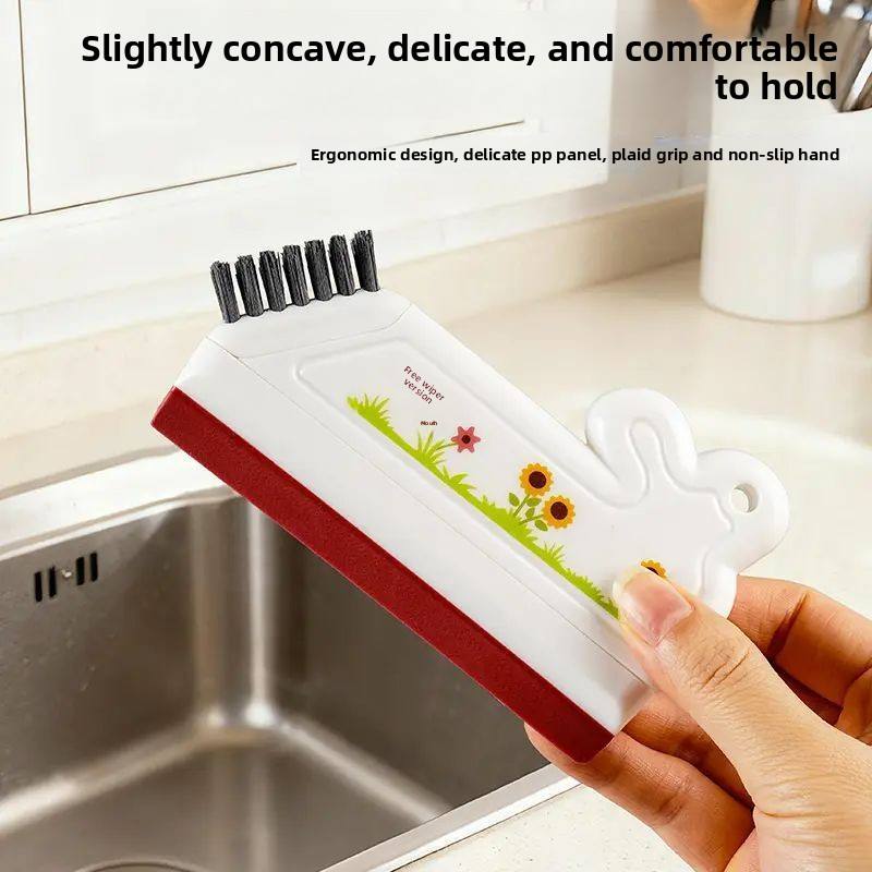 Plastic Bathroom Glass Squeegee - Ergonomic Handle Wiper for Washbasin & Shower Glass