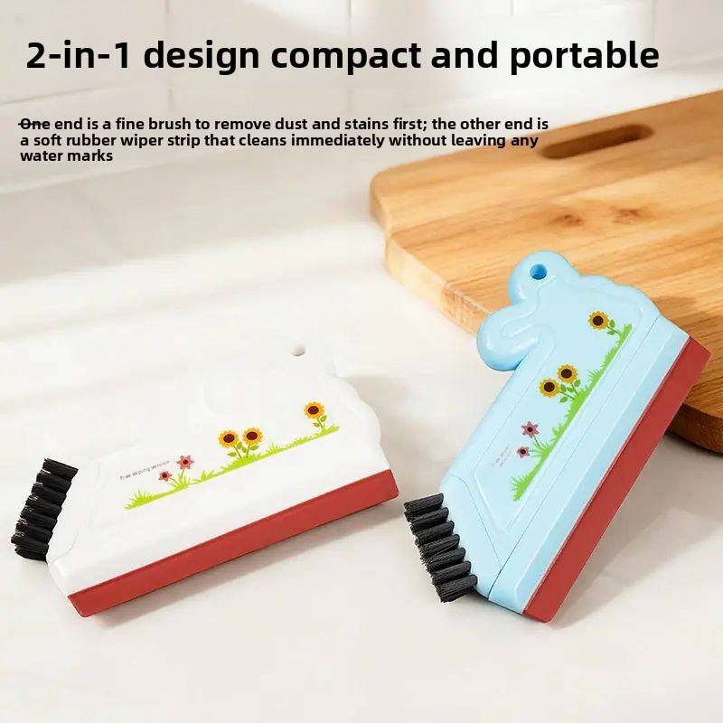 Plastic Bathroom Glass Squeegee - Ergonomic Handle Wiper for Washbasin & Shower Glass