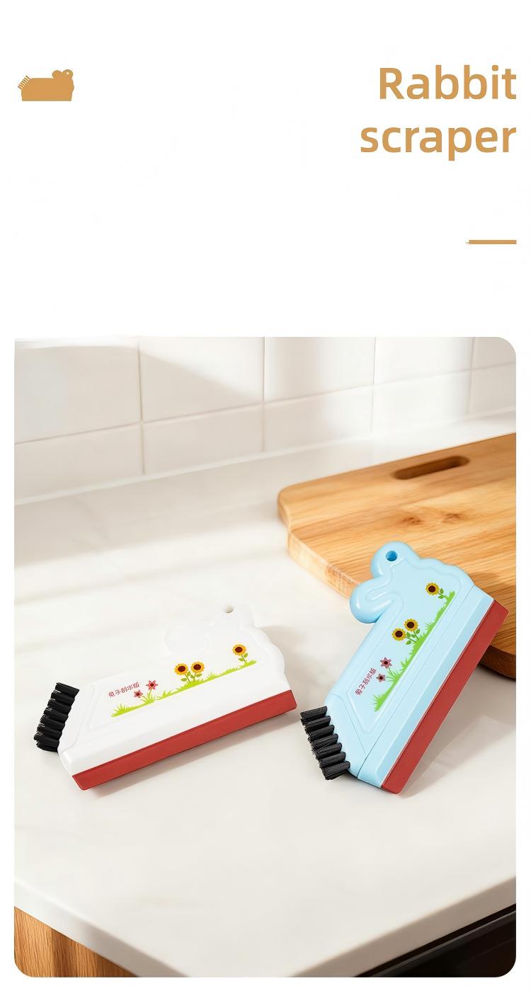 Plastic Bathroom Glass Squeegee - Ergonomic Handle Wiper for Washbasin & Shower Glass