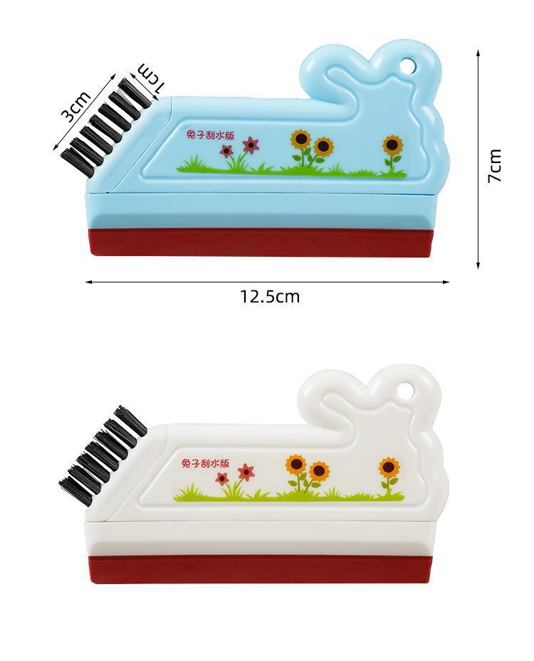 Plastic Bathroom Glass Squeegee - Ergonomic Handle Wiper for Washbasin & Shower Glass