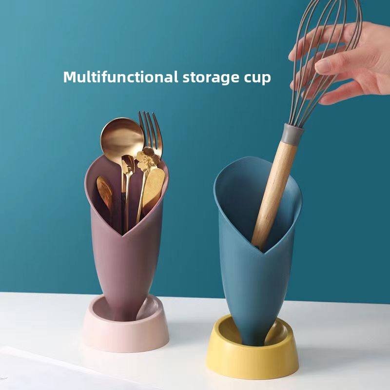 Kitchen Chopstick Holder Rack - Multi-Purpose Plastic Utensil Drain Stand