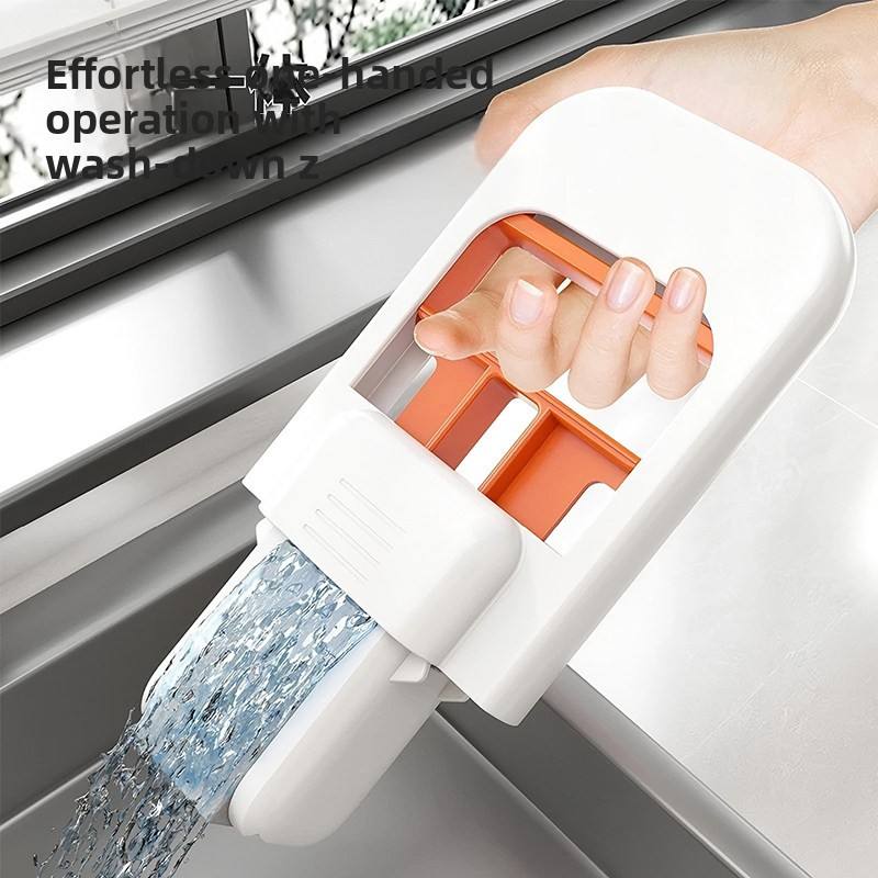 Hands-Free Mini Sponge Mop - Foldable Absorbent Cleaning Mop for Desk & Bathroom