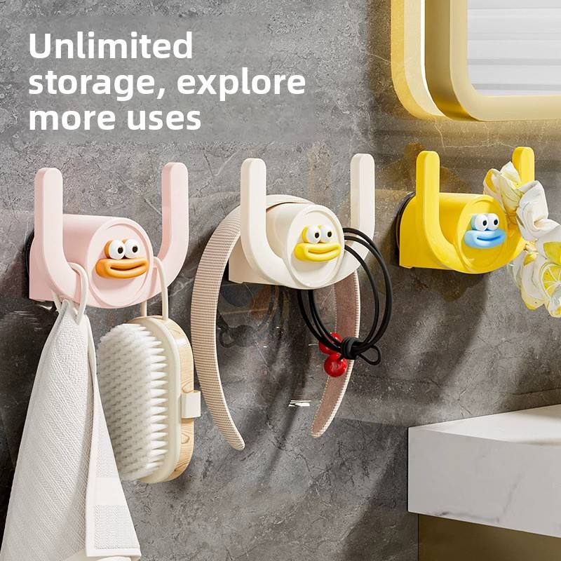 No-Drill Bathroom Slipper Rack - PP Wall-Mounted Draining Slipper Holder