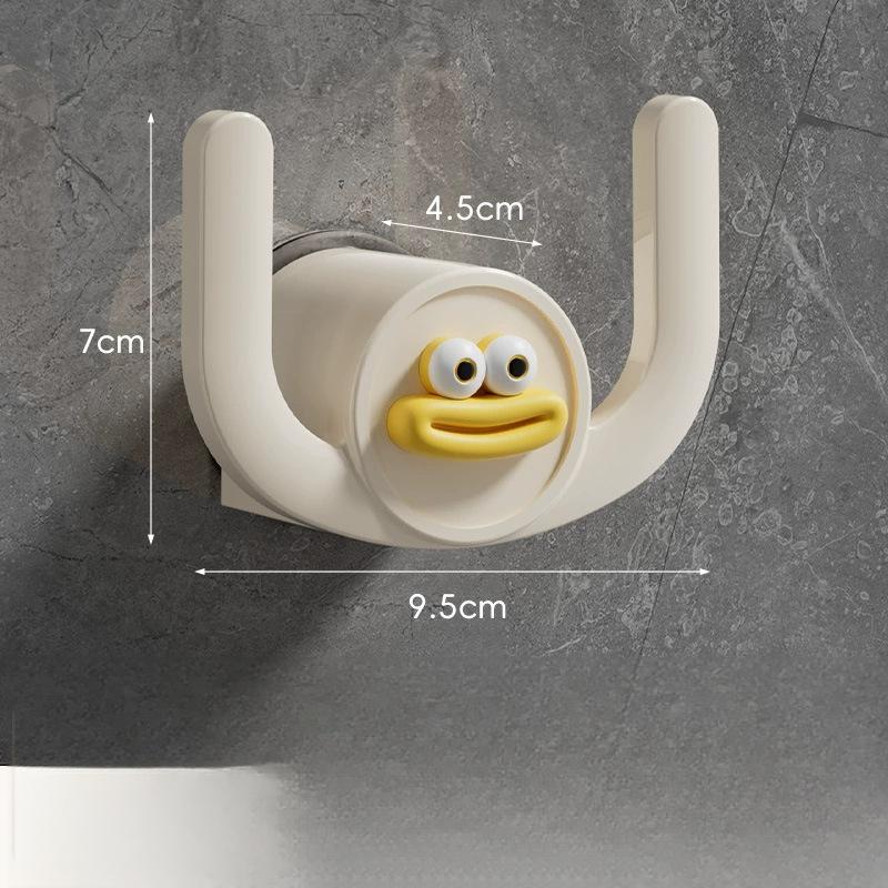 No-Drill Bathroom Slipper Rack - PP Wall-Mounted Draining Slipper Holder