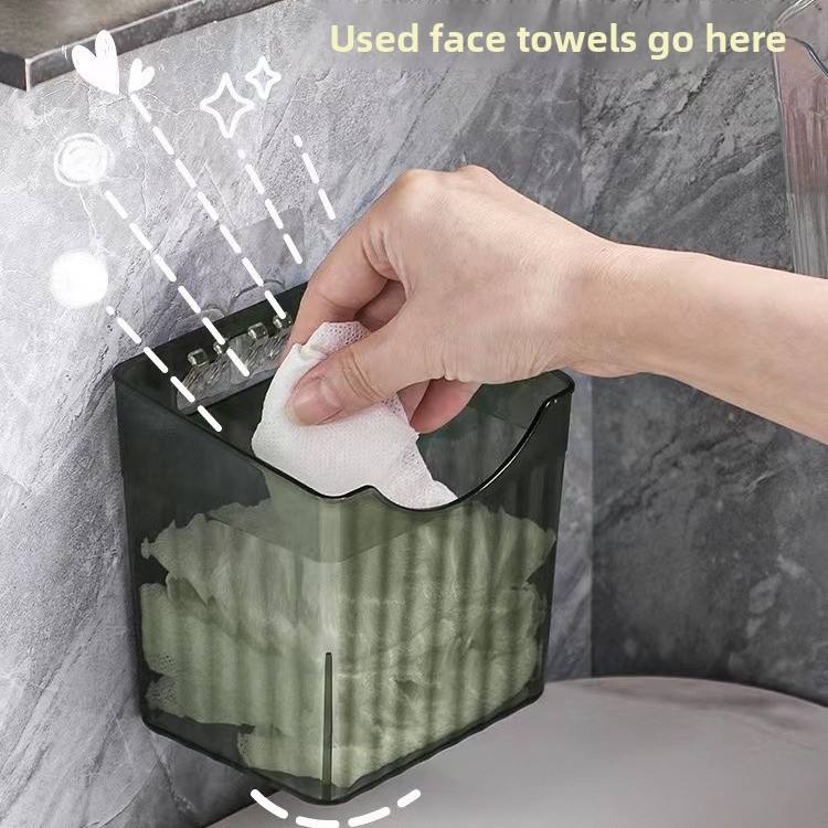 Wall-Mounted Hanging Storage Basket - PP Space-Saving Kitchen Organizer