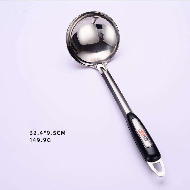 Stainless Steel Cooking Utensil Set - Spoon & Spatula with Handles (Oven-Safe)