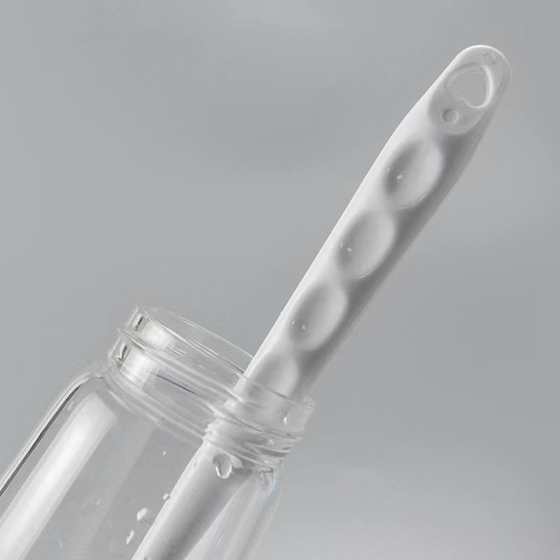 Long-Handle Silicone Bottle Brush - Soft Bristle Cleaning Brush for Baby Bottles & Tea