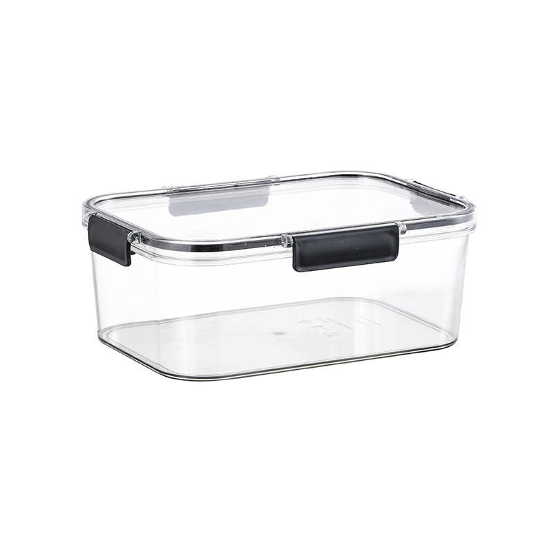 Microwave-Safe Fresh-Keeping Storage Box - Transparent Rectangular Fridge Organizer