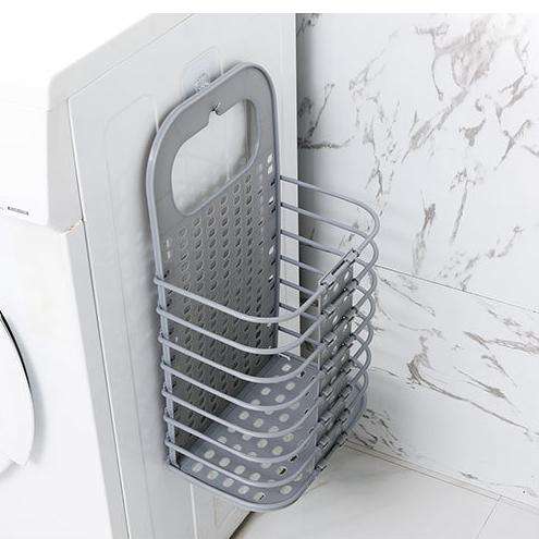 Wall-Mounted Foldable Laundry Basket - Large PP Space-Saving Hamper