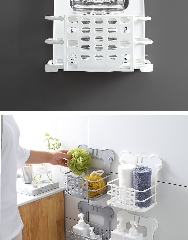 Wall-Mounted Foldable Laundry Basket - Large PP Space-Saving Hamper