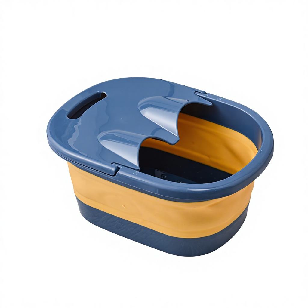 Foldable Foot Bath Basin - Large Portable Deep-Massage Soaking Tub