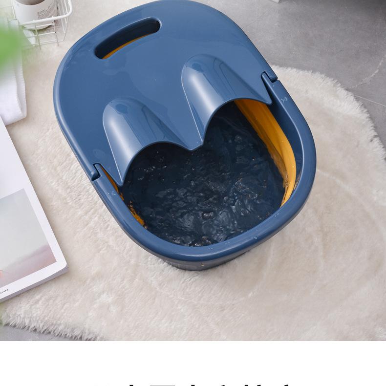 Foldable Foot Bath Basin - Large Portable Deep-Massage Soaking Tub