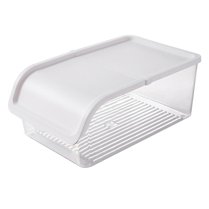 Lidded Fridge Storage Box - Food-Grade Fresh-Keeping Container, Large Capacity