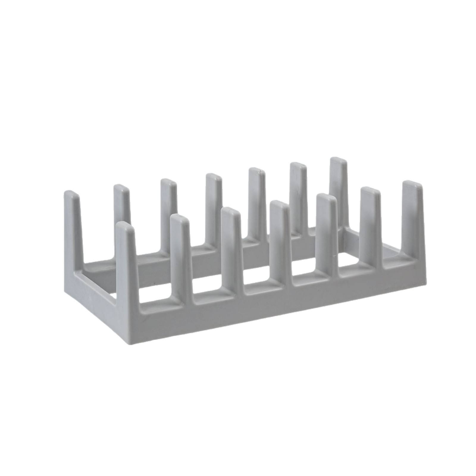 PP Kitchen Pot Lid & Dish Rack - Countertop Cutting Board Holder, Grey