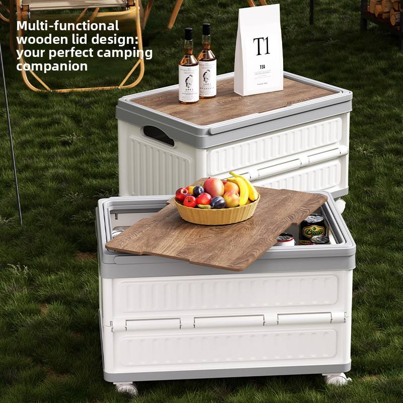 Foldable PP Car Trunk Organizer - Multi-Function Camping & Picnic Storage Box