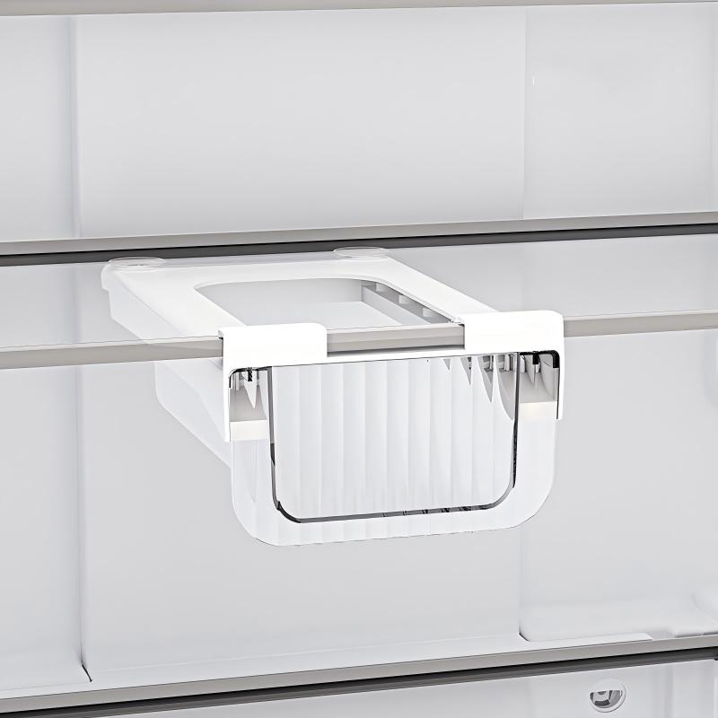 Food-Grade Fridge Hanging Drawer Organizer - Large Pull-Out Fruit & Vegetable Bin