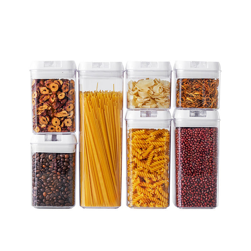 Sealed Cereal & Snack Storage Container - Dust-Proof Plastic Food Jar with Easy-Open Lid