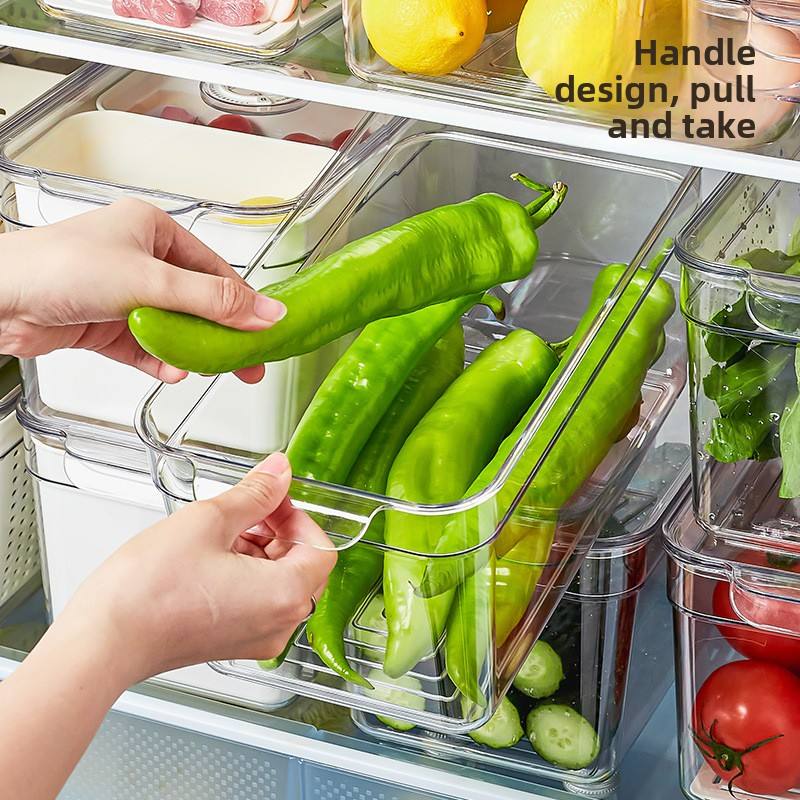 Multi-Functional Transparent Fridge Storage Box - Sealed Fresh-Keeping Food Container