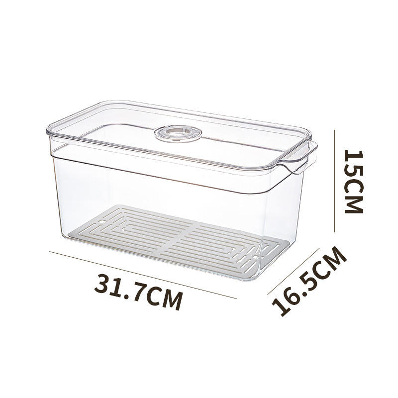 Multi-Functional Transparent Fridge Storage Box - Sealed Fresh-Keeping Food Container