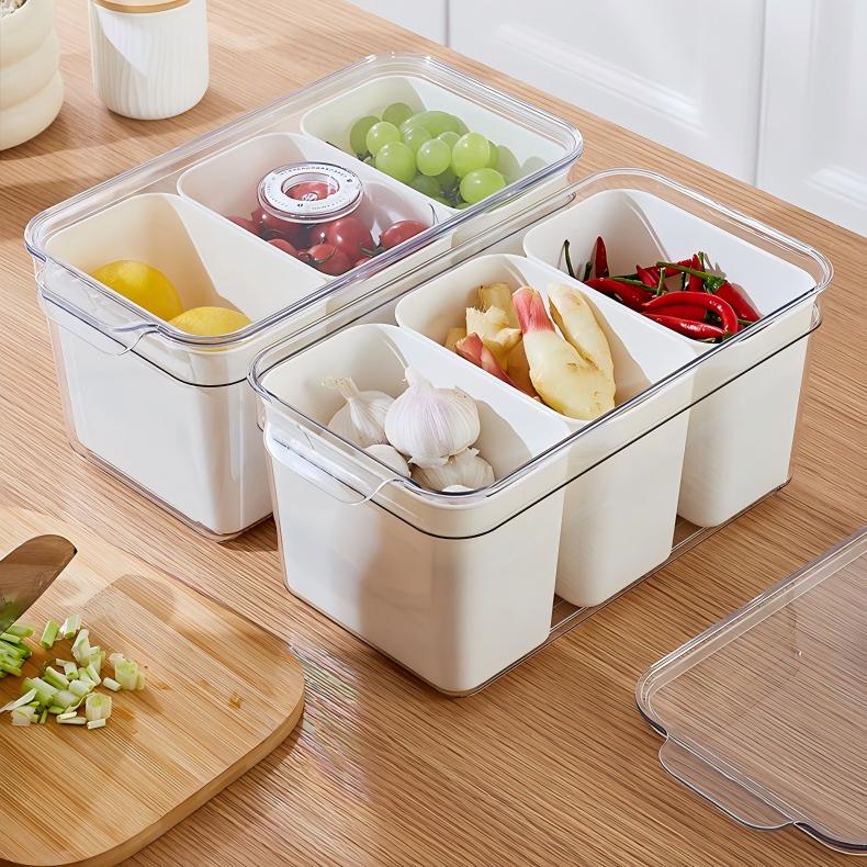 Multi-Functional Transparent Fridge Storage Box - Sealed Fresh-Keeping Food Container