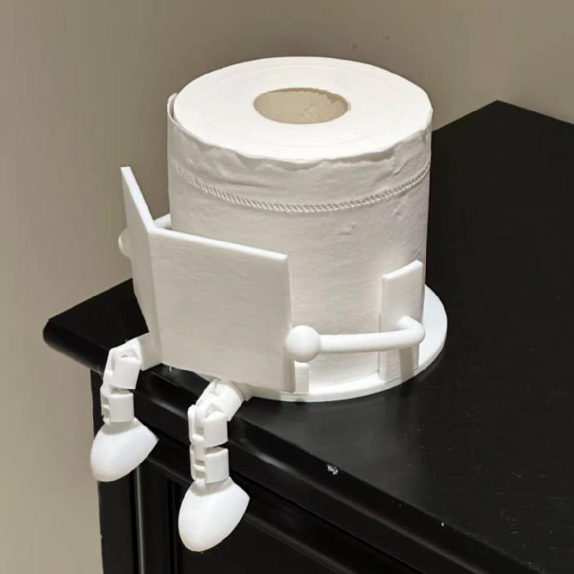 3D-Printed Toilet Paper Holder - PLA Bathroom Tissue Box & Decorative Stand