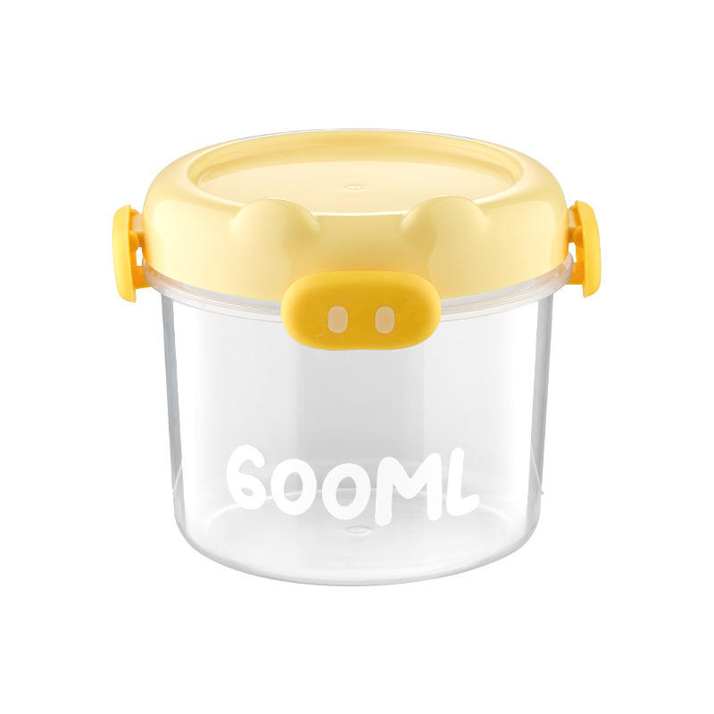 Sealed Moisture-Proof Food Jar - Portable Plastic Container for Picnics & Snacks