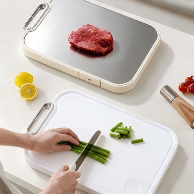Titanium Alloy Double-Sided Cutting Board - Antibacterial Non-Slip Kitchen Chopping Board