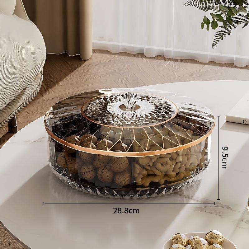 Light-Luxury Sealed Fresh Box - Single-Layer PP Snack Container, 28.8cm
