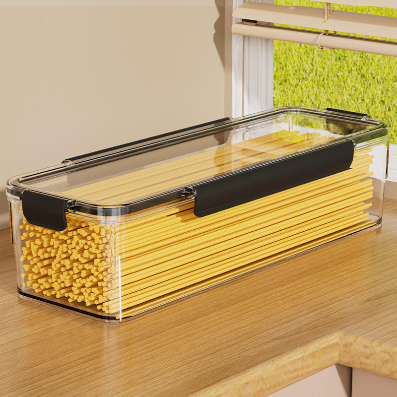 PP Moisture-Proof Storage Container - Food-Grade Rectangular Fridge Box, 30x10x8cm
