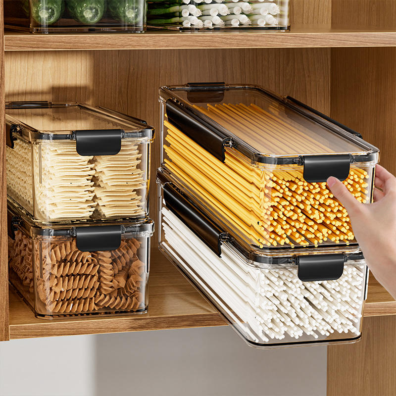 PP Moisture-Proof Storage Container - Food-Grade Rectangular Fridge Box, 30x10x8cm