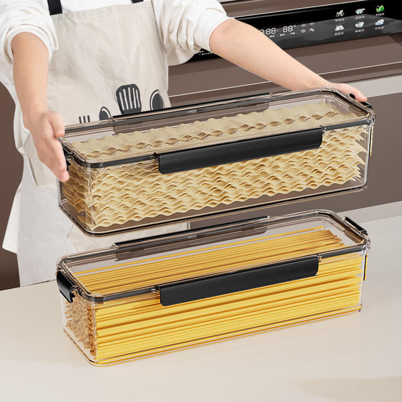 PP Moisture-Proof Storage Container - Food-Grade Rectangular Fridge Box, 30x10x8cm