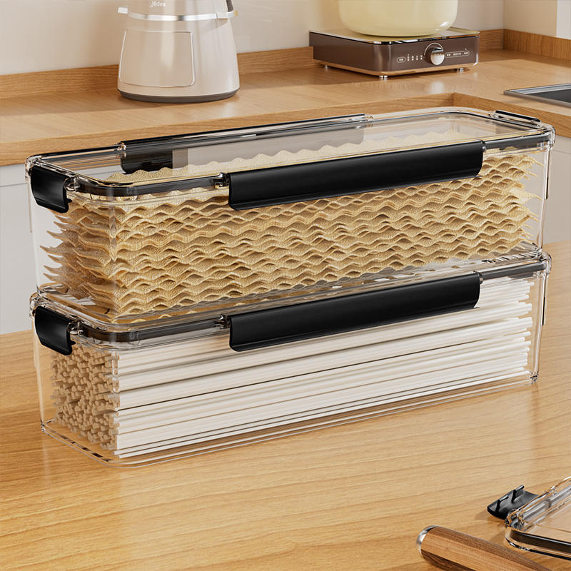 PP Pasta Storage Container - 5-Layer Moisture-Proof Sealed Box, 30x10x12cm