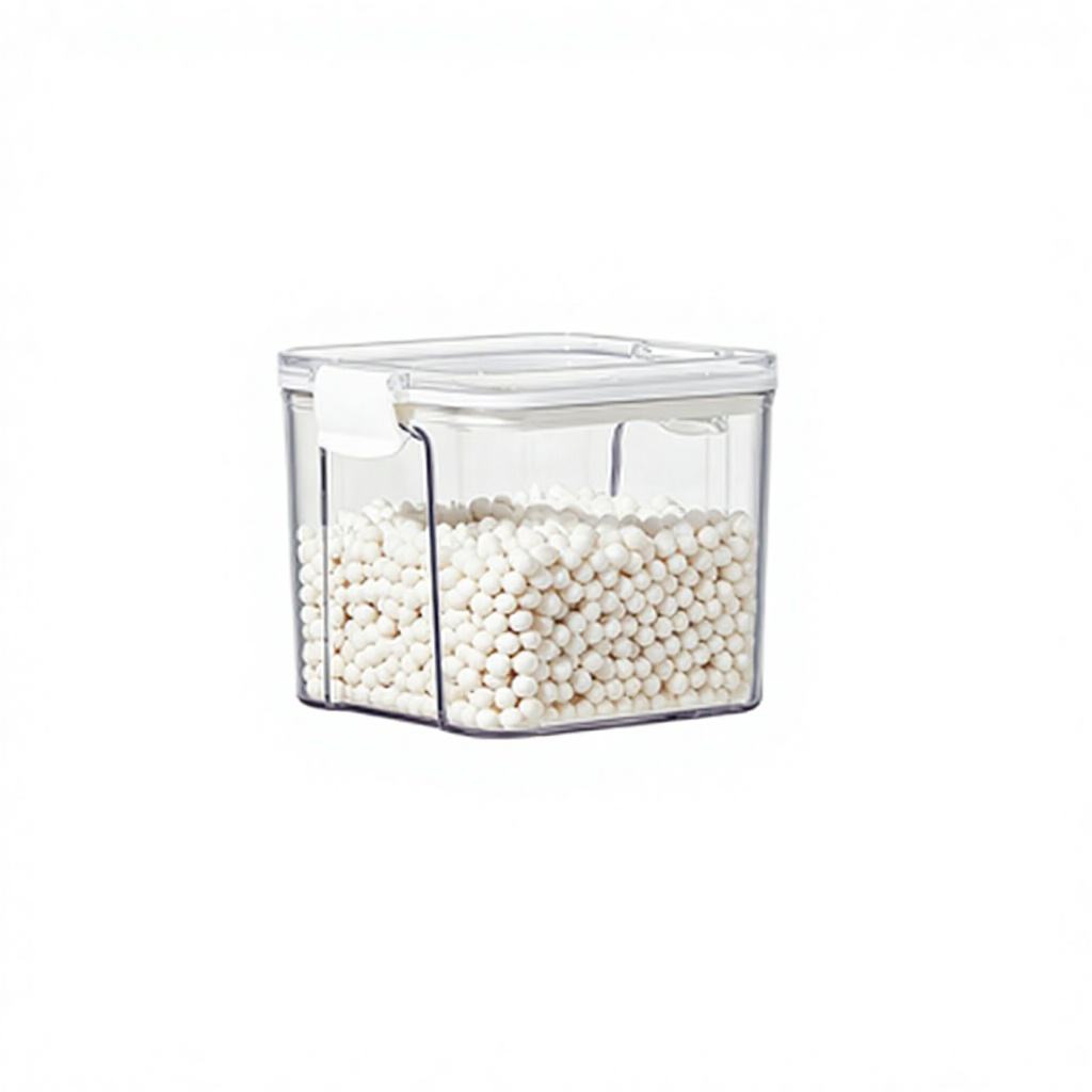 Food-Grade PET+ABS Storage Container - Push-Sealed Rectangular Grain Box