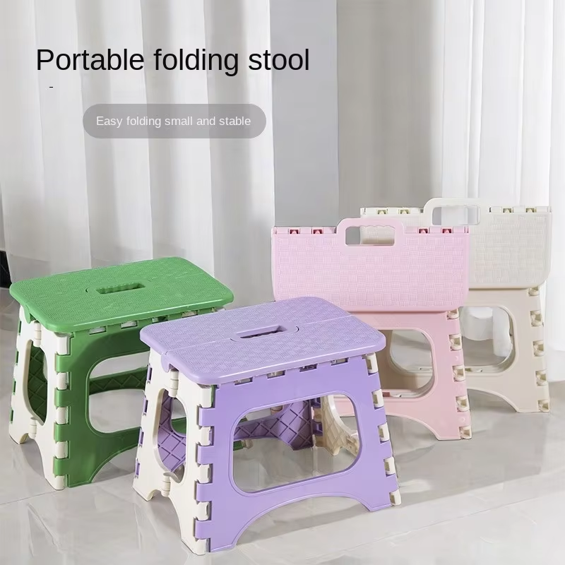 Modern Folding Stool - Portable Thickened Lightweight Space-Saving Outdoor Stool