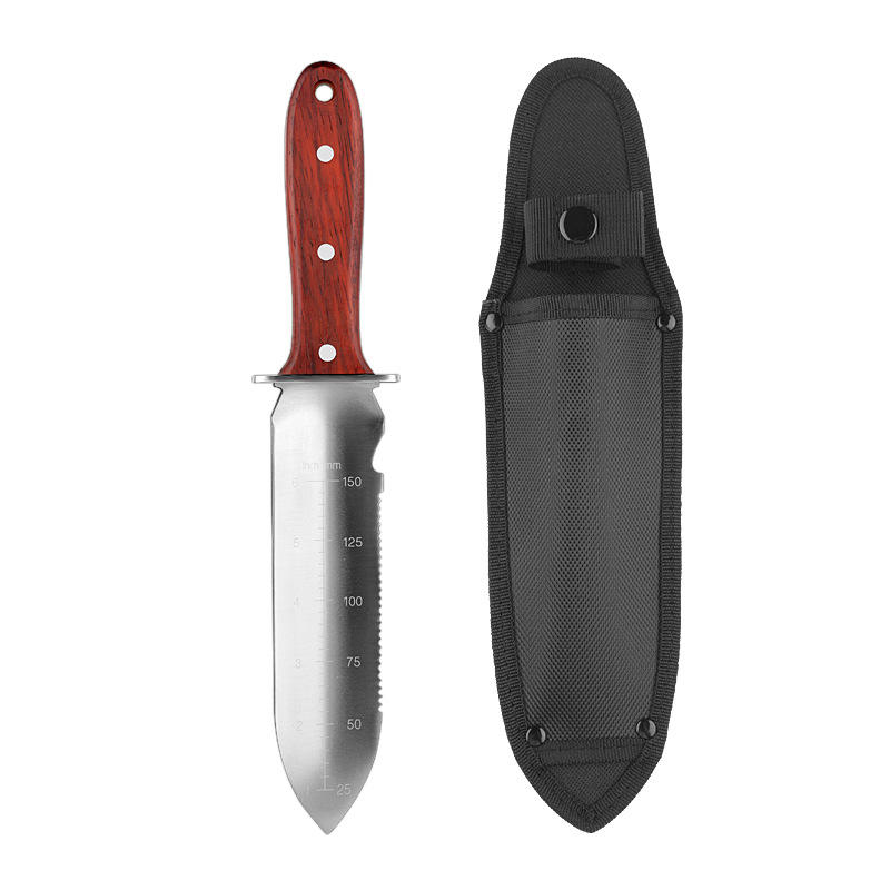 Multifunctional Galvanized Steel Garden Shovel - Portable Flat Spade