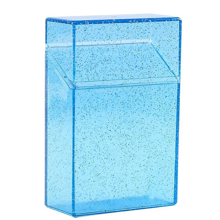 Portable Transparent PP Cigarette Case with Automatic Opening - Waterproof