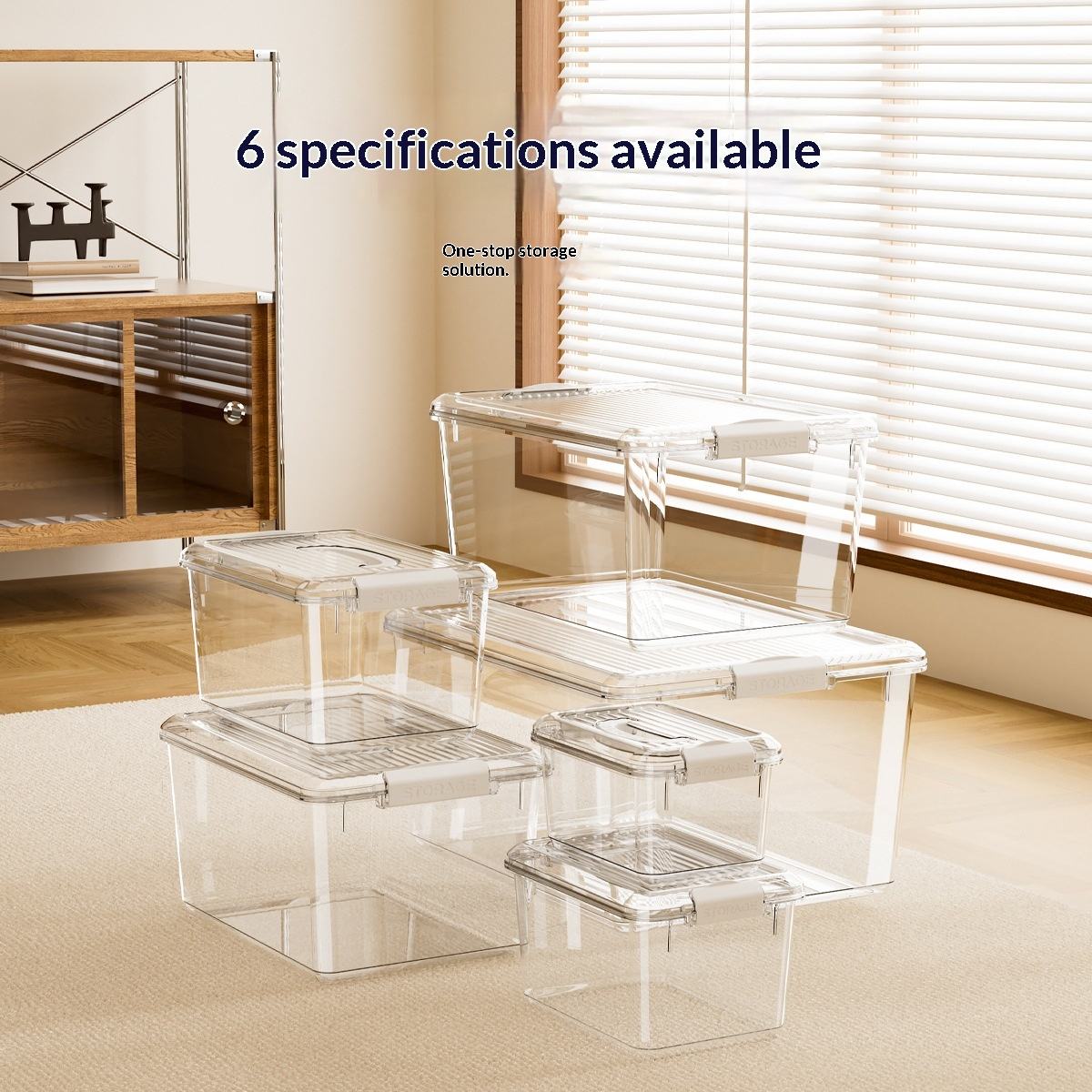 Thickened Transparent Plastic Storage Box - Dust and Moisture Proof Container