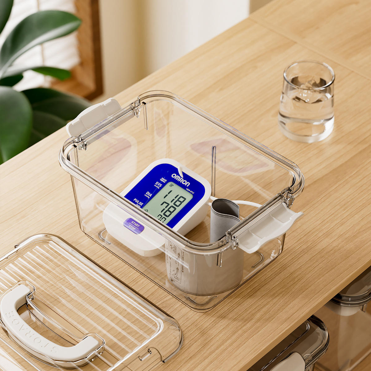 Thickened Transparent Plastic Storage Box - Dust and Moisture Proof Container