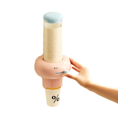 Multifunctional ABS+PC Cup Holder Rack - Washable, Non-Slip Paper Cup Dispenser