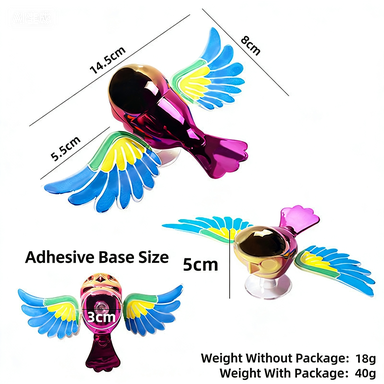 Fun Flapping Bird Car Sticker - Exterior Decal for Hood, Roof and Trunk