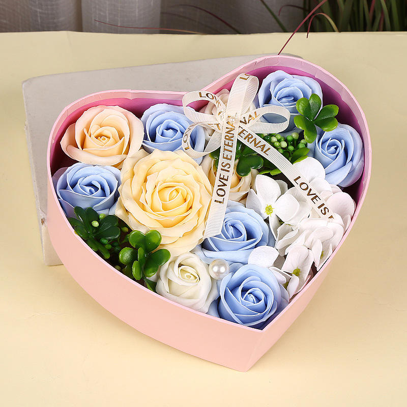 Handmade Artificial Soap Rose Gift Box Set for Mother’s Day and Weddings