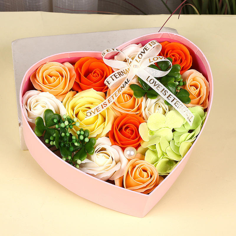 Handmade Artificial Soap Rose Gift Box Set for Mother’s Day and Weddings
