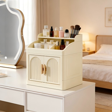 1-Layer Foldable Double-Door Storage Cabinet, 23 x 18 x 22.5 cm