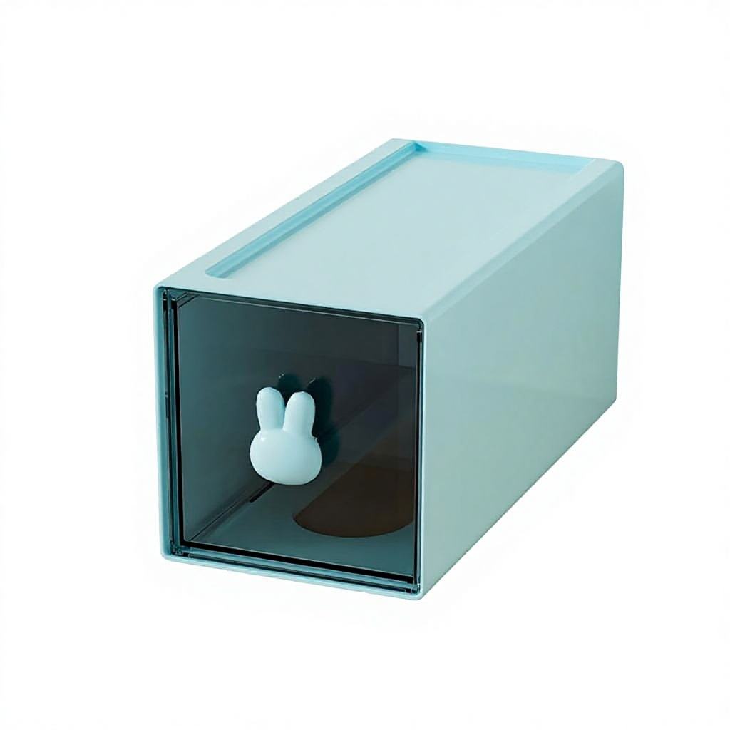 Transparent Square Desktop Drawer Organizer for Office and Study